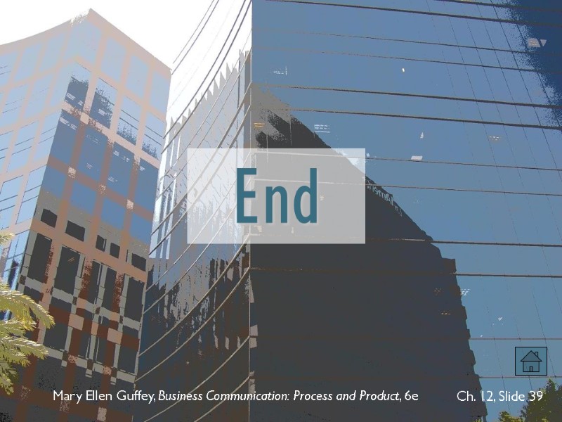 End Mary Ellen Guffey, Business Communication: Process and Product, 6e  Ch. 12, Slide